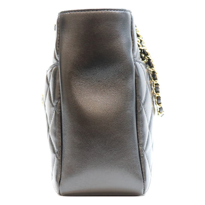 CHANEL シャネル AS5215 黒 ラム G金具 ミニチェーントートバッグ トートバッグ