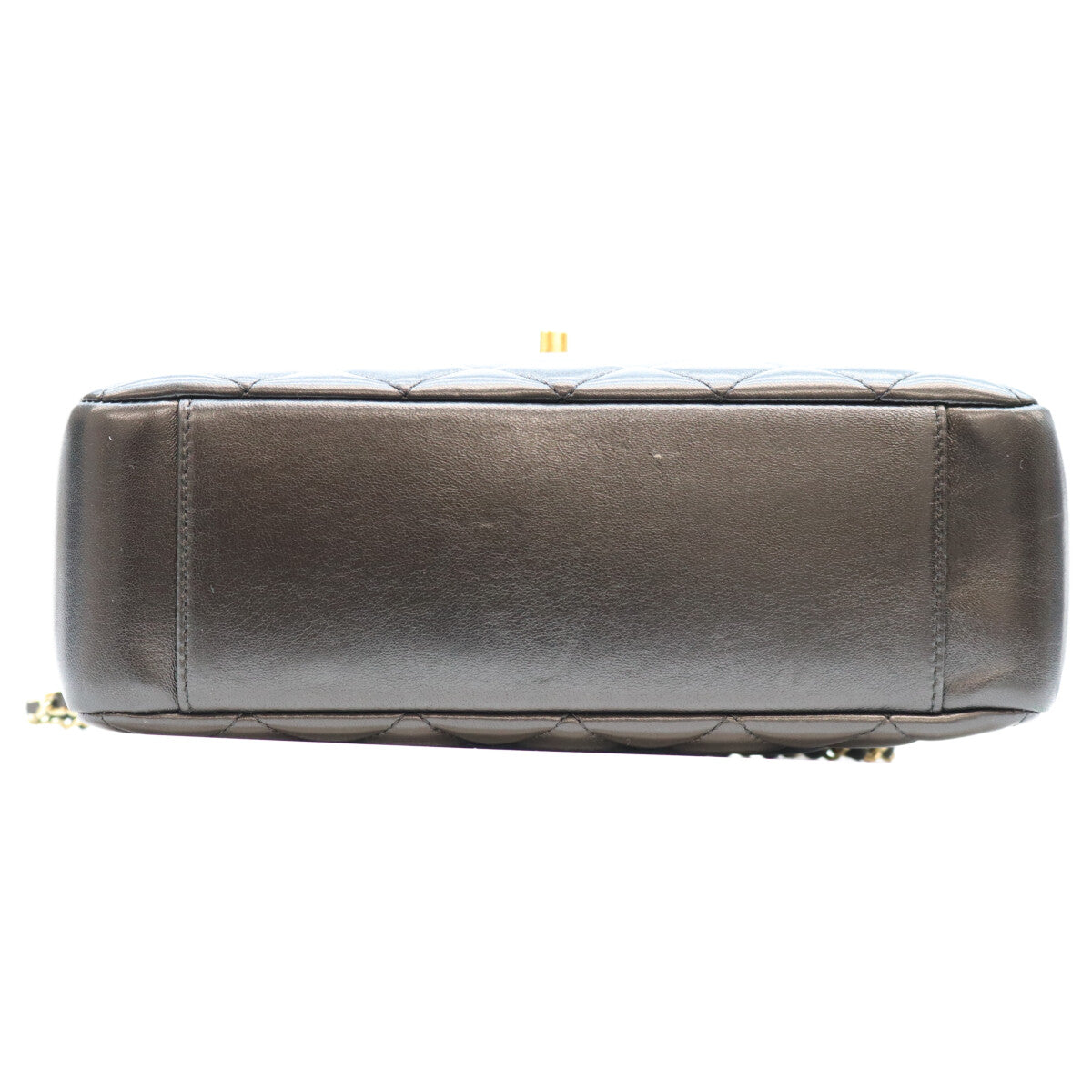 CHANEL シャネル AS5215 黒 ラム G金具 ミニチェーントートバッグ トートバッグ