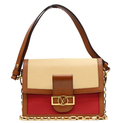 LOUIS VUITTON ルイヴィトン M53830 キュイールトリヨンレザー パナマスカーレット ドーフィーヌMM ショルダーバッグ ショルダーバッグ