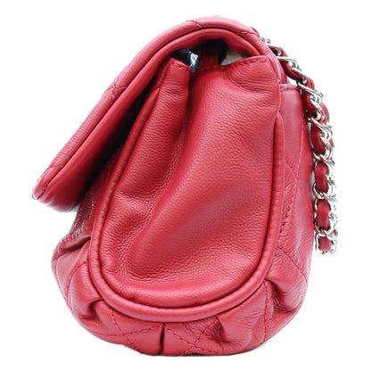 CHANEL シャネル A90694 赤 SV金具 CCカービー カーフスキン マトラッセ フラップバッグ ショルダーバック ショルダーバッグ