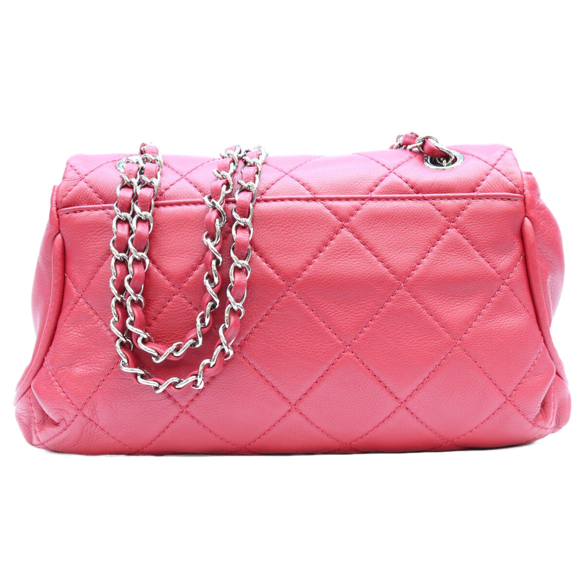 CHANEL シャネル A90694 赤 SV金具 CCカービー カーフスキン マトラッセ フラップバッグ ショルダーバック ショルダーバッグ