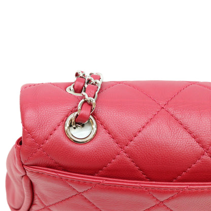 CHANEL シャネル A90694 赤 SV金具 CCカービー カーフスキン マトラッセ フラップバッグ ショルダーバック ショルダーバッグ