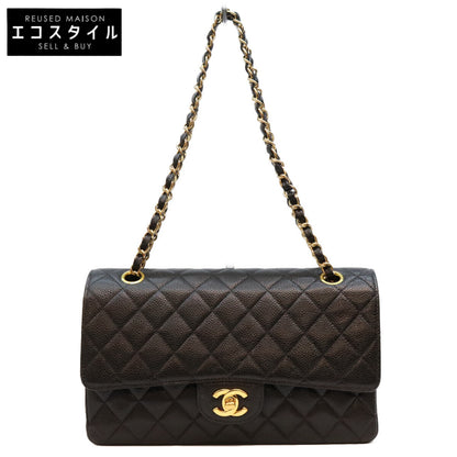 CHANEL シャネル 6番 A01112 黒 キャビア GP金具 内黒 マトラッセ25 ショルダーバッグ ショルダーバッグ