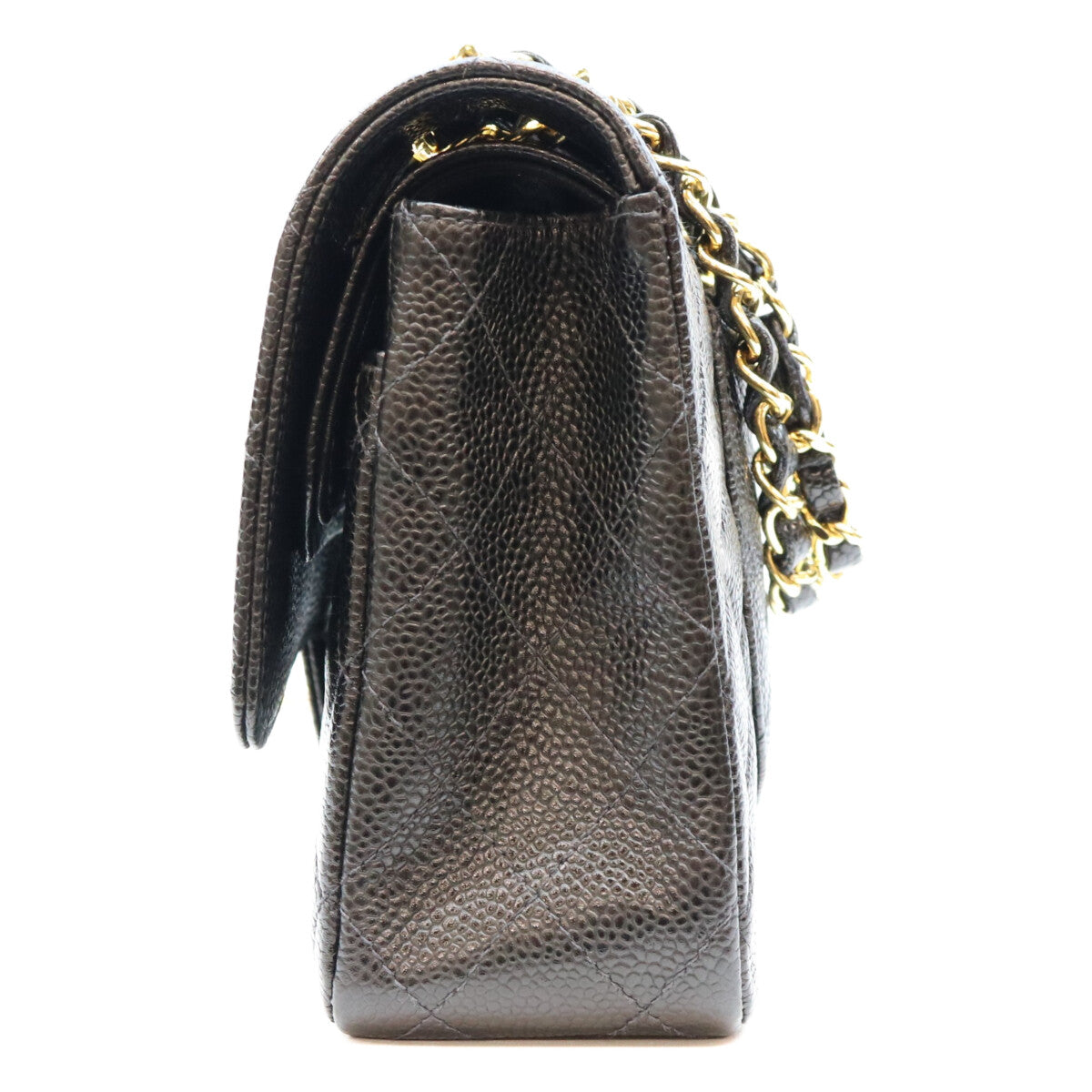 CHANEL シャネル 6番 A01112 黒 キャビア GP金具 内黒 マトラッセ25 ショルダーバッグ ショルダーバッグ