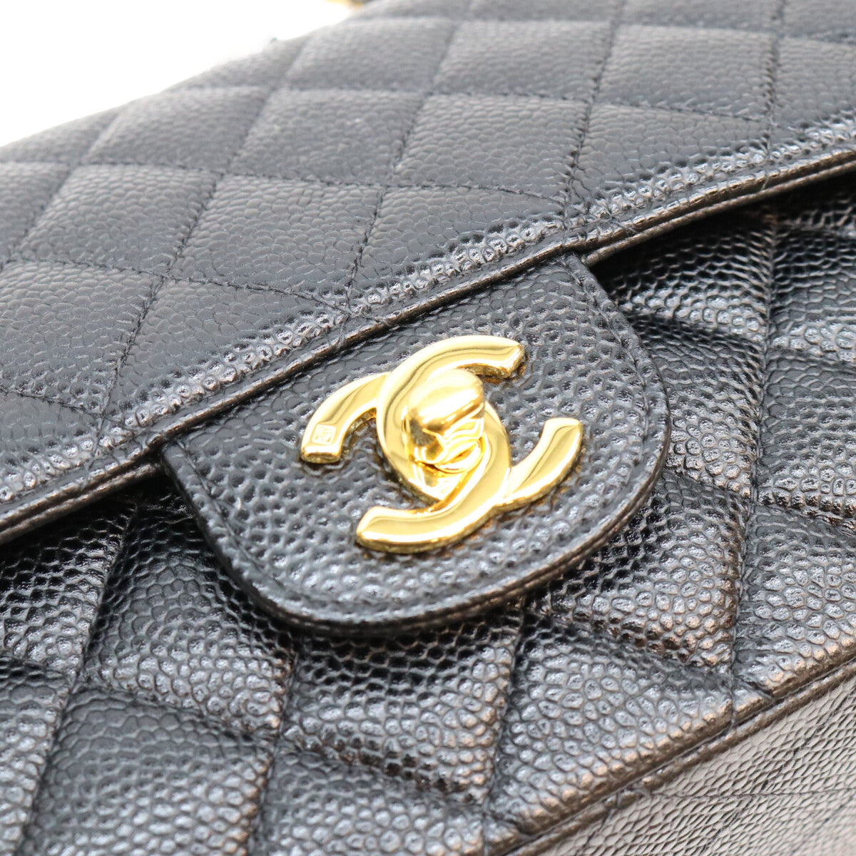 CHANEL シャネル 6番 A01112 黒 キャビア GP金具 内黒 マトラッセ25 ショルダーバッグ ショルダーバッグ