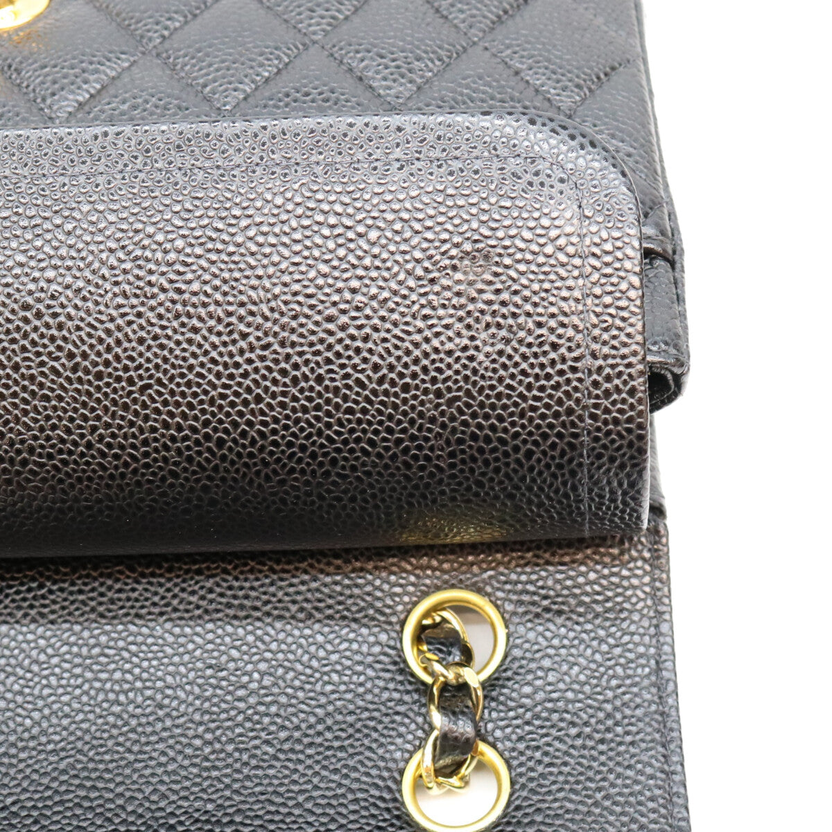 CHANEL シャネル 6番 A01112 黒 キャビア GP金具 内黒 マトラッセ25 ショルダーバッグ ショルダーバッグ