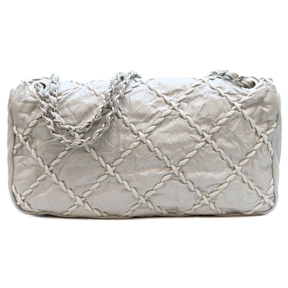 CHANEL シャネル 13番 A48492 グレー SV金具 ウルトラステッチ レザー チェーンショルダーバッグ ショルダーバッグ