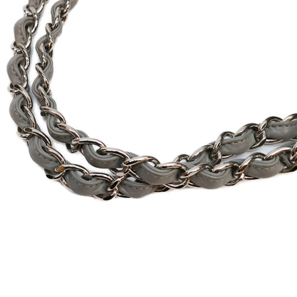 CHANEL シャネル 13番 A48492 グレー SV金具 ウルトラステッチ レザー チェーンショルダーバッグ ショルダーバッグ