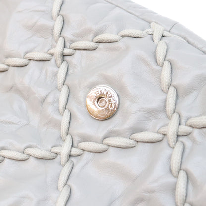 CHANEL シャネル 13番 A48492 グレー SV金具 ウルトラステッチ レザー チェーンショルダーバッグ ショルダーバッグ