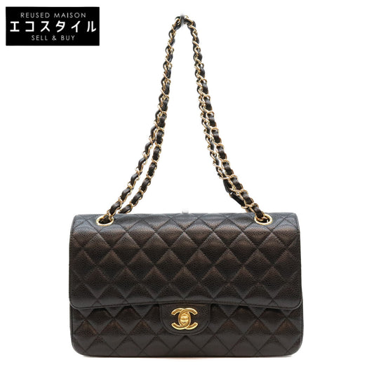 CHANEL シャネル 30番 A01112 黒 キャビア G金具 マトラッセ25 ショルダーバッグ ショルダーバッグ