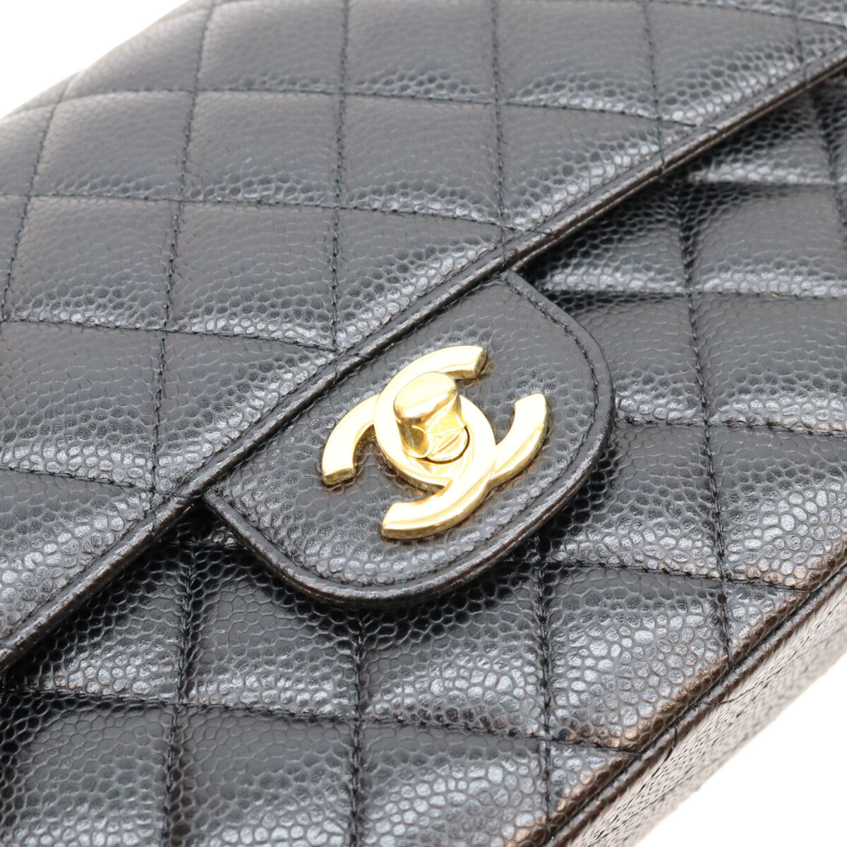 CHANEL シャネル 30番 A01112 黒 キャビア G金具 マトラッセ25 ショルダーバッグ ショルダーバッグ