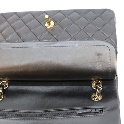 CHANEL シャネル 18番 A01112 黒 ラム G金具 マトラッセ25 ショルダーバッグ ショルダーバッグ