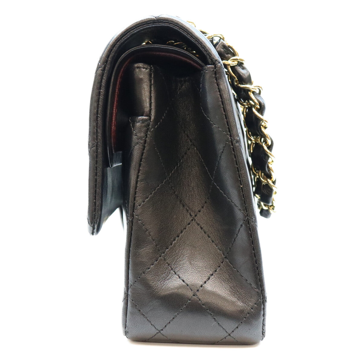 CHANEL シャネル 18番 A01112 黒 ラム G金具 マトラッセ25 ショルダーバッグ ショルダーバッグ