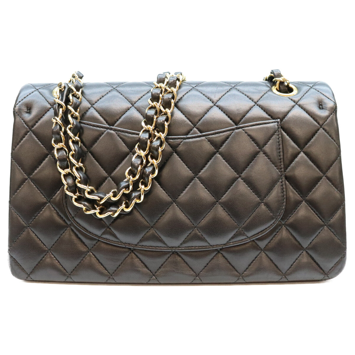 CHANEL シャネル 18番 A01112 黒 ラム G金具 マトラッセ25 ショルダーバッグ ショルダーバッグ