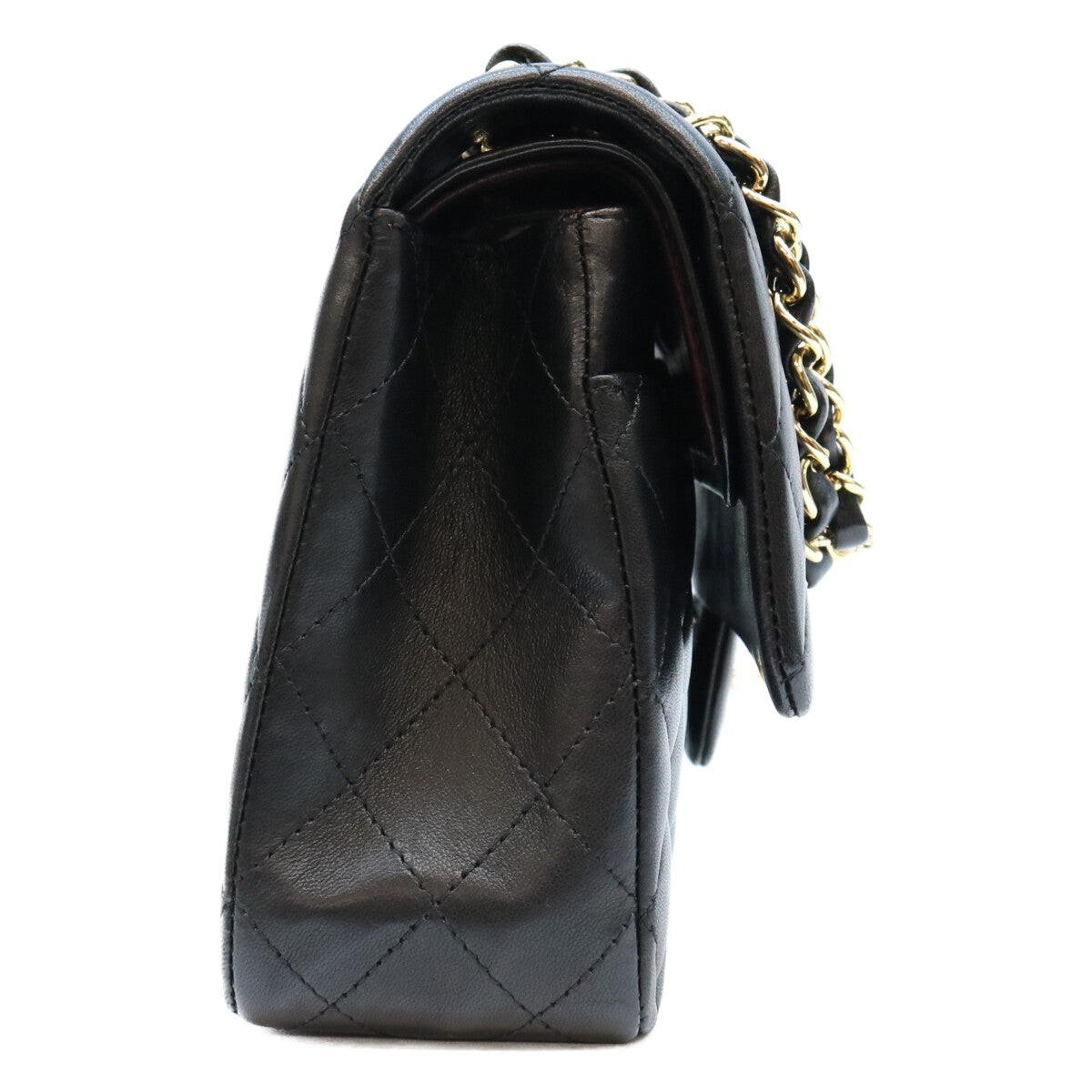 CHANEL シャネル 18番 A01112 黒 ラム G金具 マトラッセ25 ショルダーバッグ ショルダーバッグ