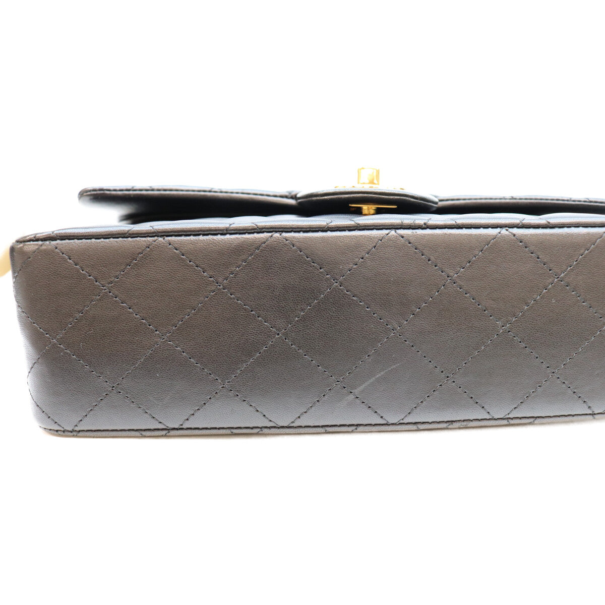 CHANEL シャネル 18番 A01112 黒 ラム G金具 マトラッセ25 ショルダーバッグ ショルダーバッグ
