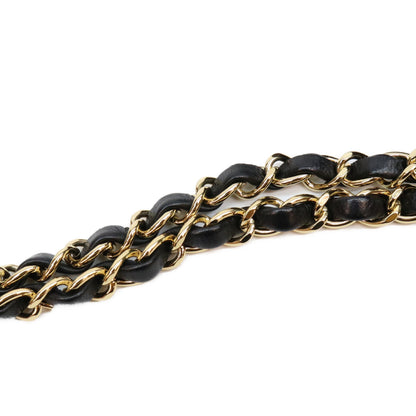 CHANEL シャネル 18番 A01112 黒 ラム G金具 マトラッセ25 ショルダーバッグ ショルダーバッグ