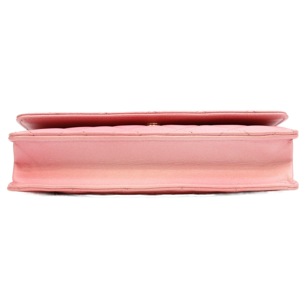 CHANEL シャネル AP0250 シャイニーピンク タムレスクラシック カーフ G金具 チェーンウォレット ショルダーバッグ