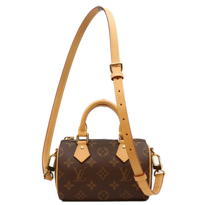 LOUIS VUITTON ルイヴィトン 22年 M81085 モノグラム ナノスピーディ ボストンバッグ ショルダーバッグ