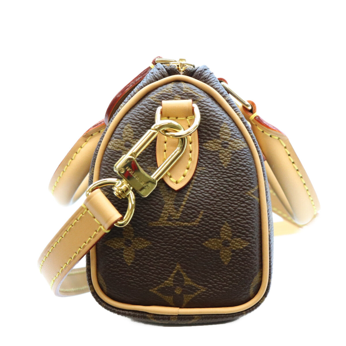 LOUIS VUITTON ルイヴィトン 22年 M81085 モノグラム ナノスピーディ ボストンバッグ ショルダーバッグ