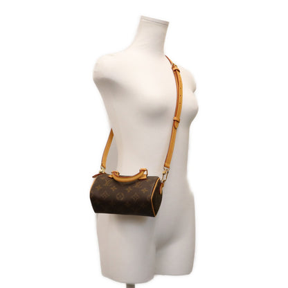 LOUIS VUITTON ルイヴィトン 22年 M81085 モノグラム ナノスピーディ ボストンバッグ ショルダーバッグ