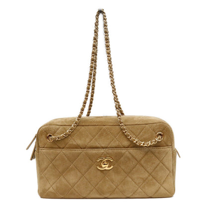 CHANEL シャネル 26年 AS6443 ダークベージュ スエードカーフスキン カメラバッグ ショルダーバッグ ショルダーバッグ