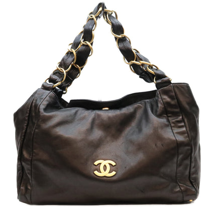 CHANEL シャネル 7番 黒 ラム G金具 オルセン スモール ホーボーバッグ ショルダーバッグ ショルダーバッグ