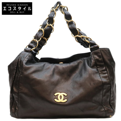 CHANEL シャネル 7番 黒 ラム G金具 オルセン スモール ホーボーバッグ ショルダーバッグ ショルダーバッグ