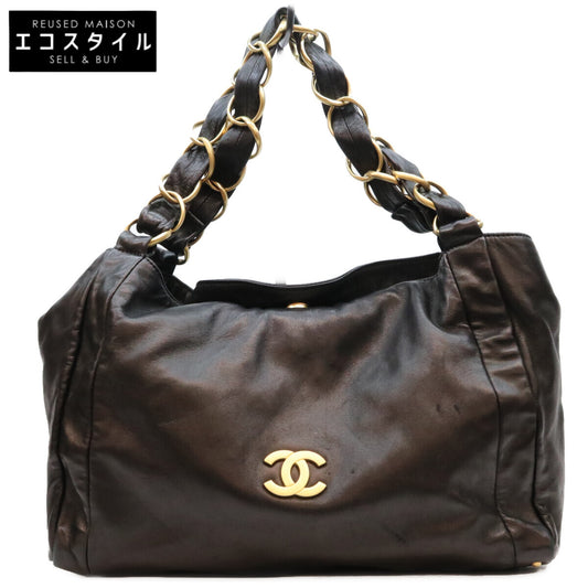 CHANEL シャネル 7番 黒 ラム G金具 オルセン スモール ホーボーバッグ ショルダーバッグ ショルダーバッグ