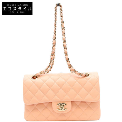 CHANEL シャネル AO1113 サーモンピンク ラム G金具 マトラッセ23 ショルダーバッグ ショルダーバッグ