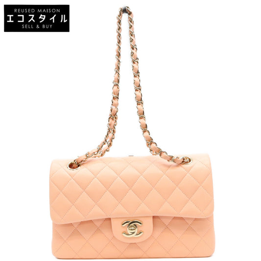 CHANEL シャネル AO1113 サーモンピンク ラム G金具 マトラッセ23 ショルダーバッグ ショルダーバッグ