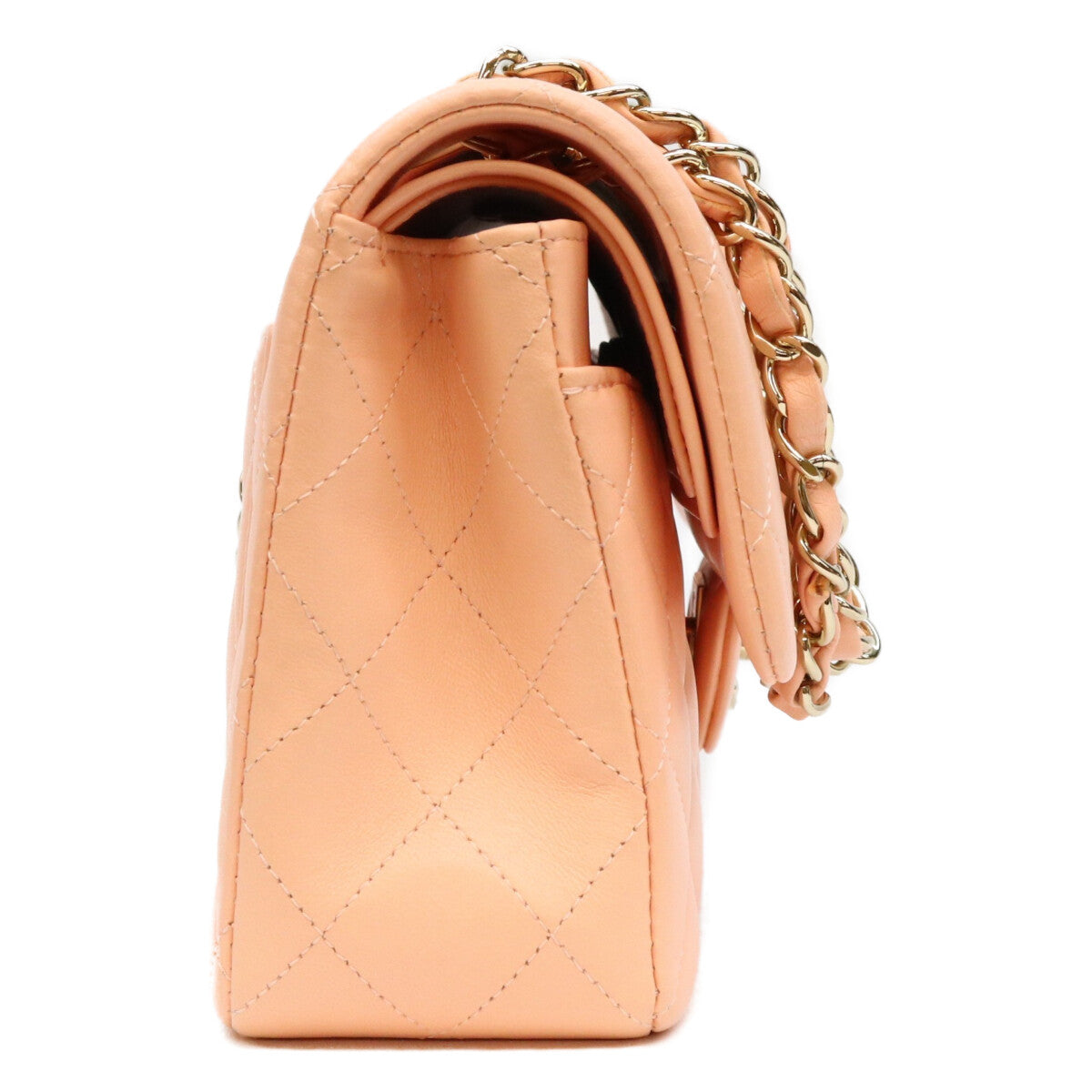 CHANEL シャネル AO1113 サーモンピンク ラム G金具 マトラッセ23 ショルダーバッグ ショルダーバッグ