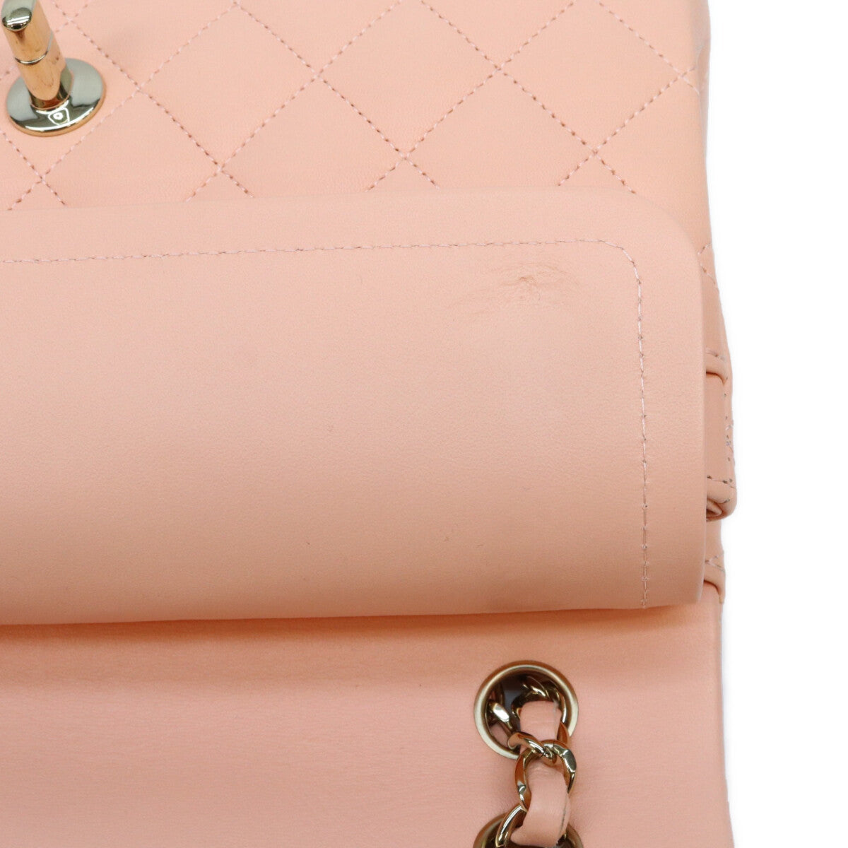 CHANEL シャネル AO1113 サーモンピンク ラム G金具 マトラッセ23 ショルダーバッグ ショルダーバッグ