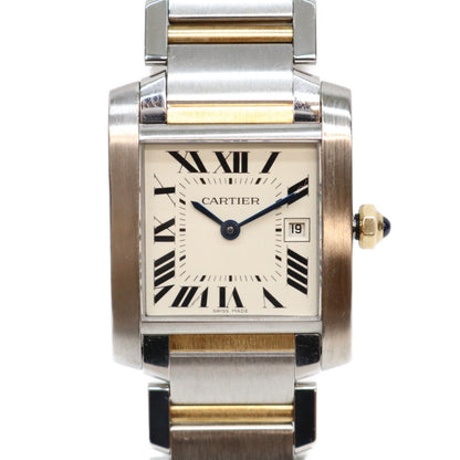 Cartier カルティエ W51012Q4 タンクフランセーズMM SS YG クオーツ 腕時計 腕時計