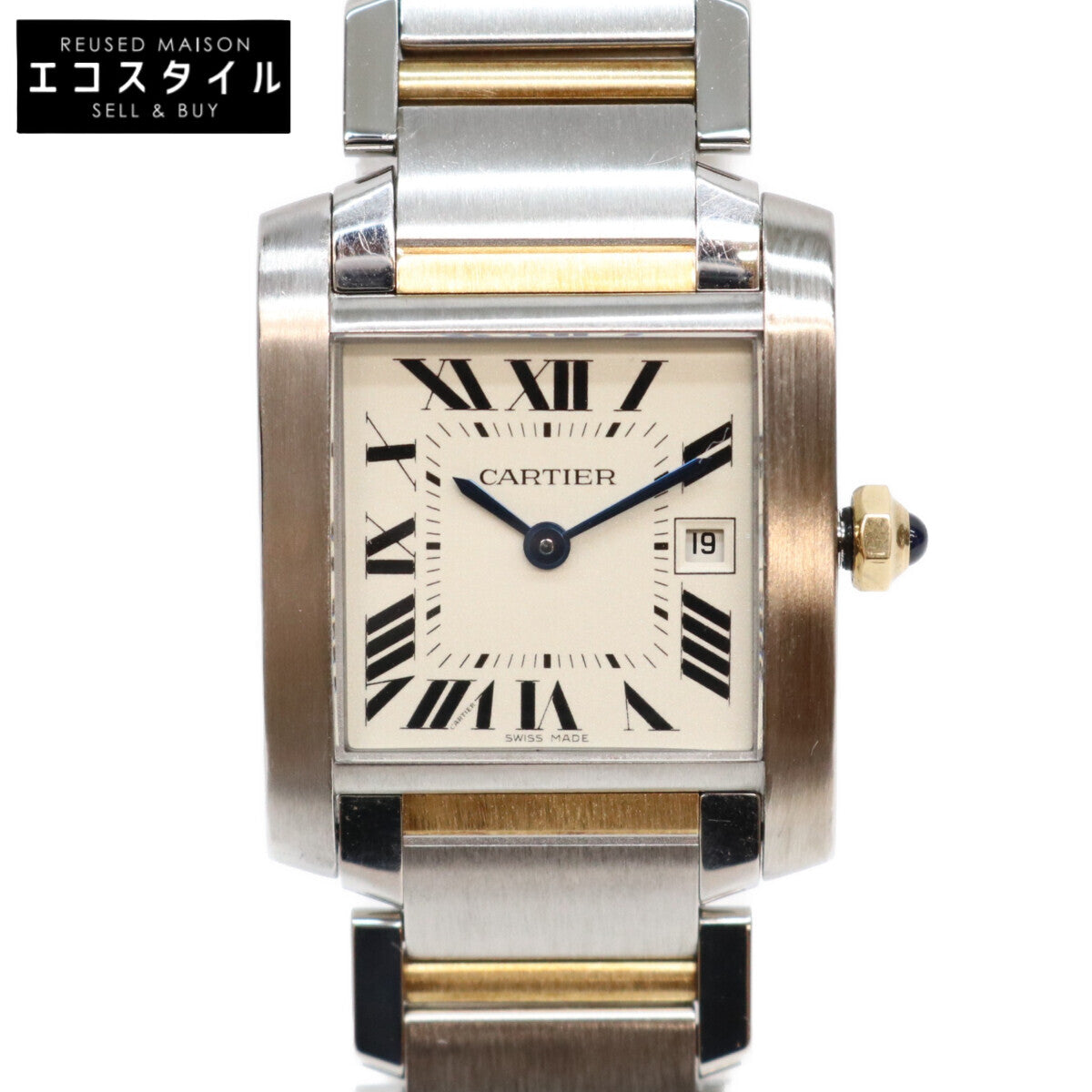 Cartier カルティエ W51012Q4 タンクフランセーズMM SS YG クオーツ 腕時計 腕時計