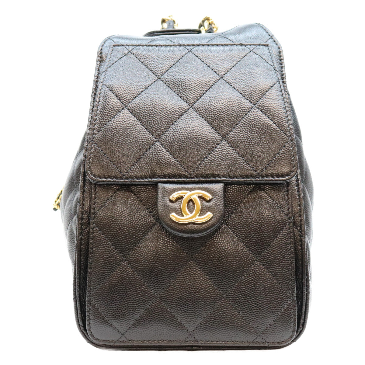 CHANEL シャネル AS5293 シャネル25 キャビアスキン 黒 スモールハンドバック ショルダーバッグ
