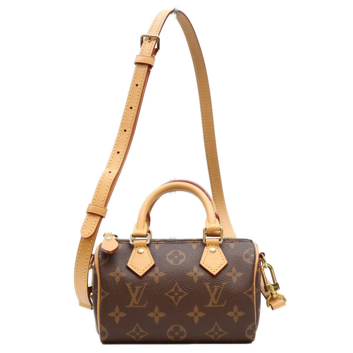 LOUIS VUITTON ルイヴィトン 23年 M81085 モノグラム ナノスピーディ ミニボストンバッグ ショルダーバッグ