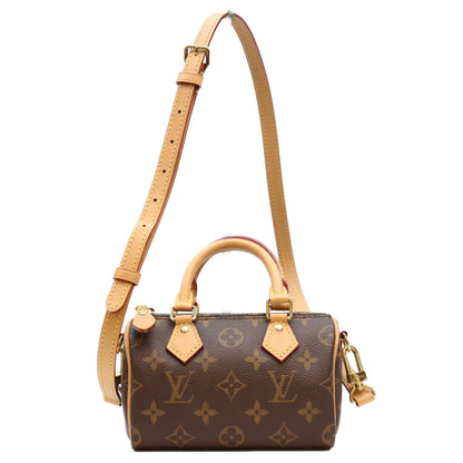 LOUIS VUITTON ルイヴィトン 23年 M81085 モノグラム ナノスピーディ ミニボストンバッグ ショルダーバッグ