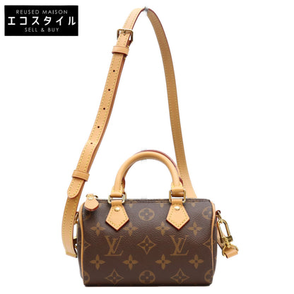 LOUIS VUITTON ルイヴィトン 23年 M81085 モノグラム ナノスピーディ ミニボストンバッグ ショルダーバッグ