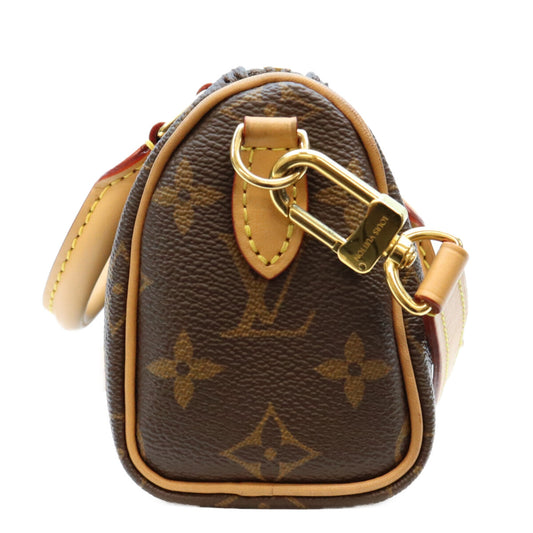 LOUIS VUITTON ルイヴィトン 23年 M81085 モノグラム ナノスピーディ ミニボストンバッグ ショルダーバッグ