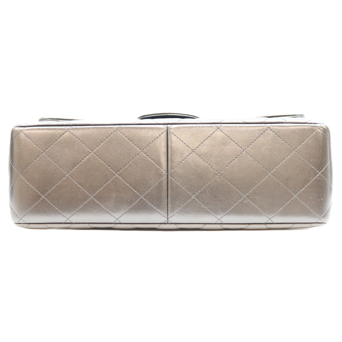 CHANEL シャネル 19番 14年 A58600 黒 ラム G金具 Wフラップ デカマトラッセ30 ショルダーバック ショルダーバッグ