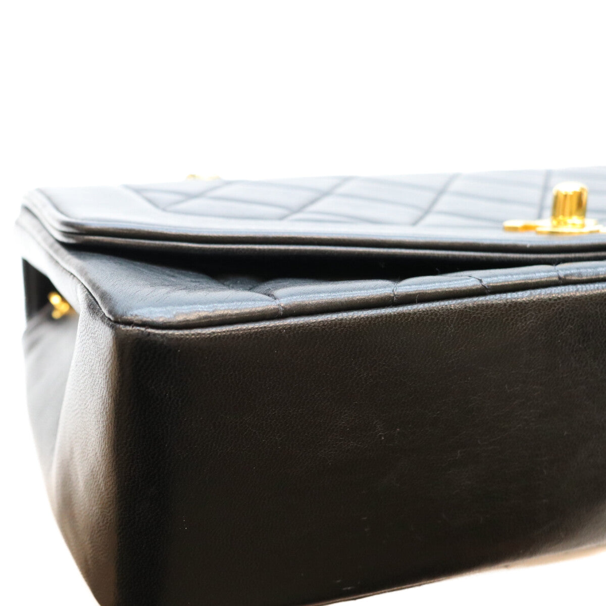 CHANEL シャネル 0番 A01165 黒 ラム ゴールド金具 ダイアナ25 ショルダーバッグ ショルダーバッグ