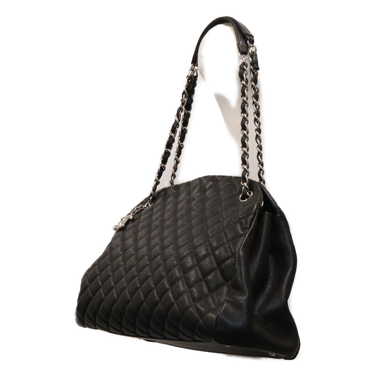 CHANEL シャネル 15番 A50558 黒 キャビア マドモアゼルボーリング SV金具 トートバック トートバッグ