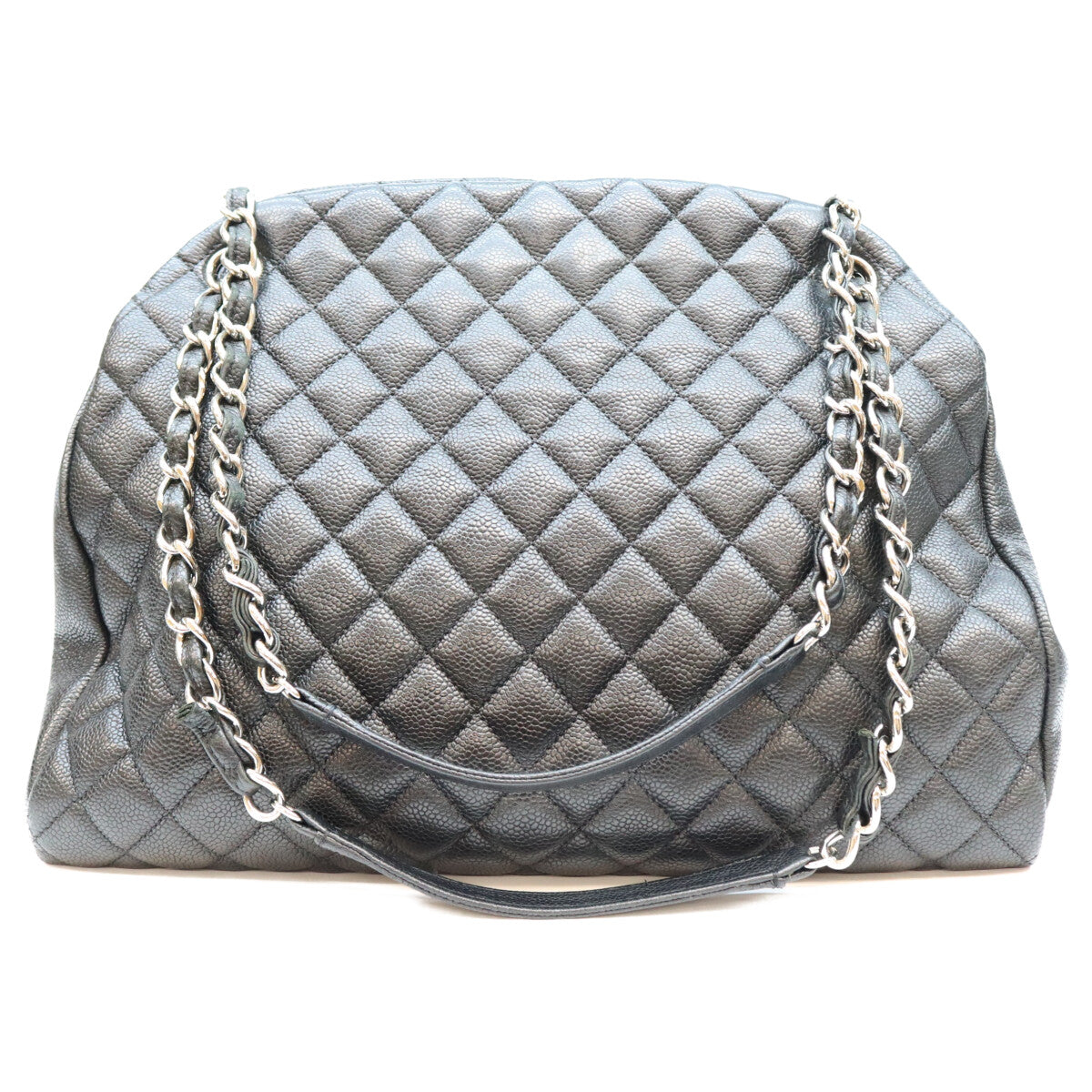 CHANEL シャネル 15番 A50558 黒 キャビア マドモアゼルボーリング SV金具 トートバック トートバッグ
