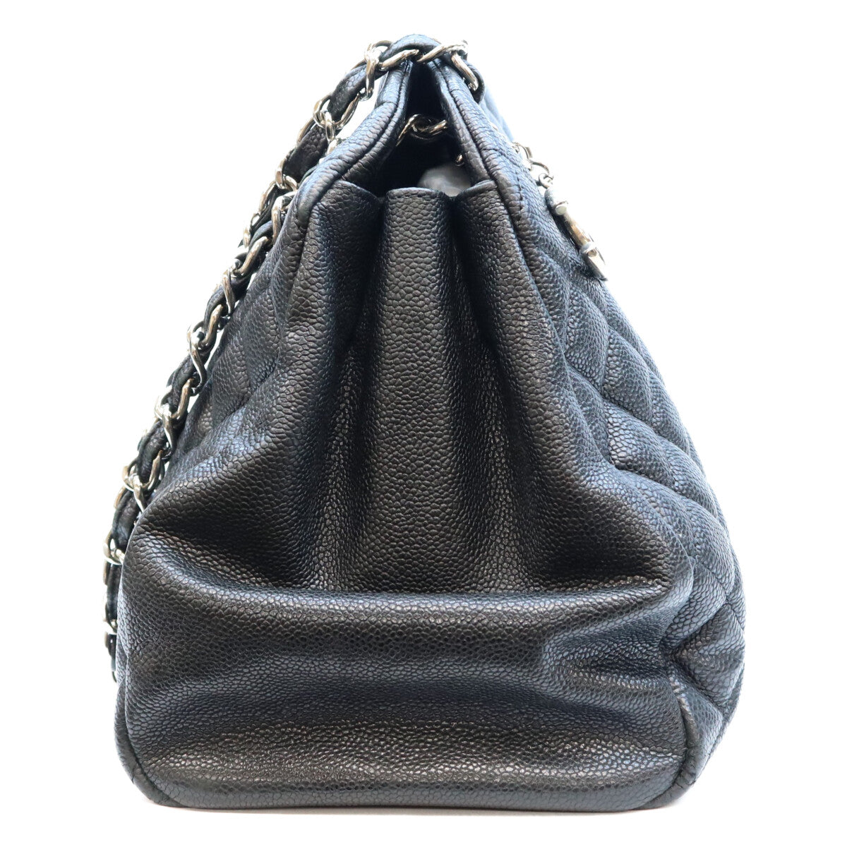 CHANEL シャネル 15番 A50558 黒 キャビア マドモアゼルボーリング SV金具 トートバック トートバッグ