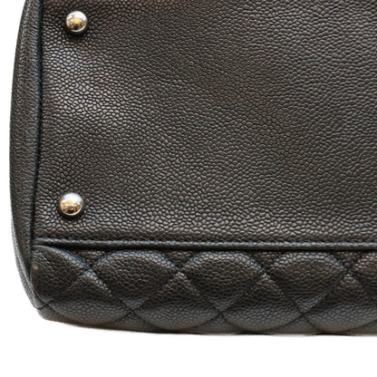 CHANEL シャネル 15番 A50558 黒 キャビア マドモアゼルボーリング SV金具 トートバック トートバッグ