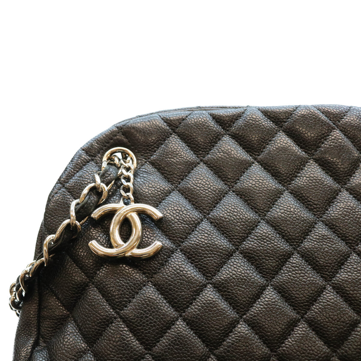 CHANEL シャネル 15番 A50558 黒 キャビア マドモアゼルボーリング SV金具 トートバック トートバッグ