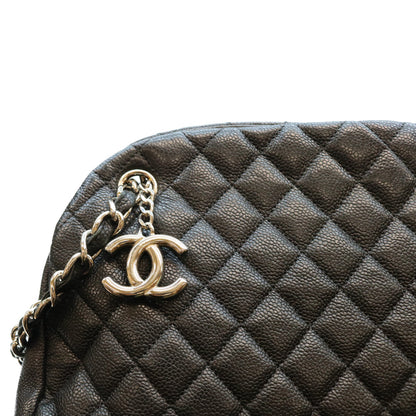 CHANEL シャネル 15番 A50558 黒 キャビア マドモアゼルボーリング SV金具 トートバック トートバッグ