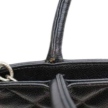 CHANEL シャネル 9番 A01804 キャビア 黒 SV金具 復刻トートバック トートバッグ