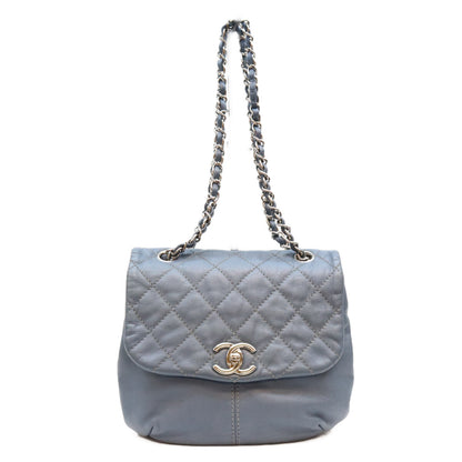 CHANEL シャネル 17番 ブルー カーフ CCトリアノン SV金具 マトラッセ メッセンジャー ショルダーバック ショルダーバッグ